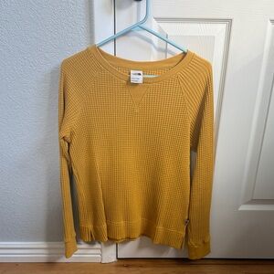 The North Face Gold Waffle Knit Top